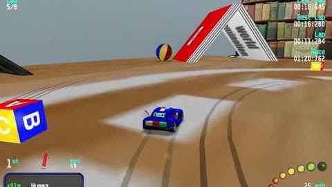 Re-Volt Custom Track Room by Kipy, 8 Lap Race