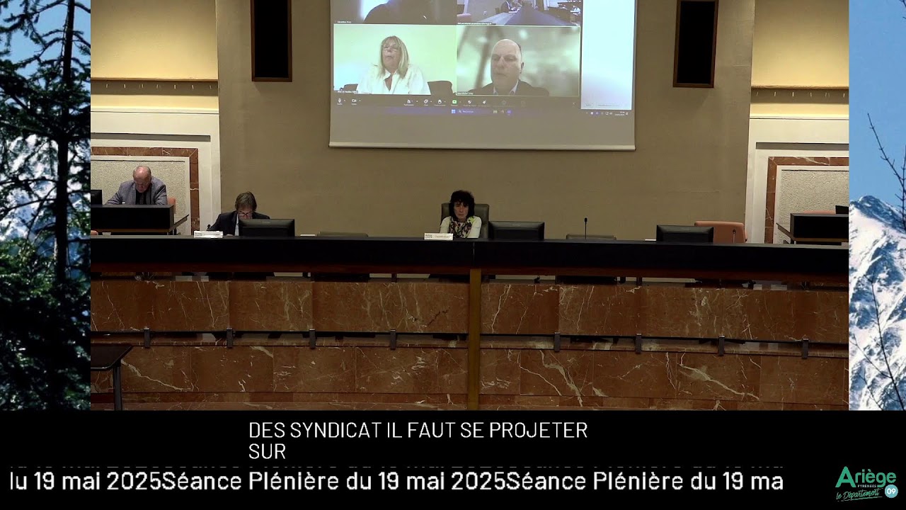 Séance plénière du Conseil départemental de l'Ariège | 19 Mai 2025