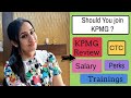 Should you join kpmg  kpmg review  ctc  salary  trainings  hike  perks  is kpmg worth it 