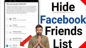 How to hide friends list on facebook  || facebook friend list hide kaise kare || Fb Friends Chupaye