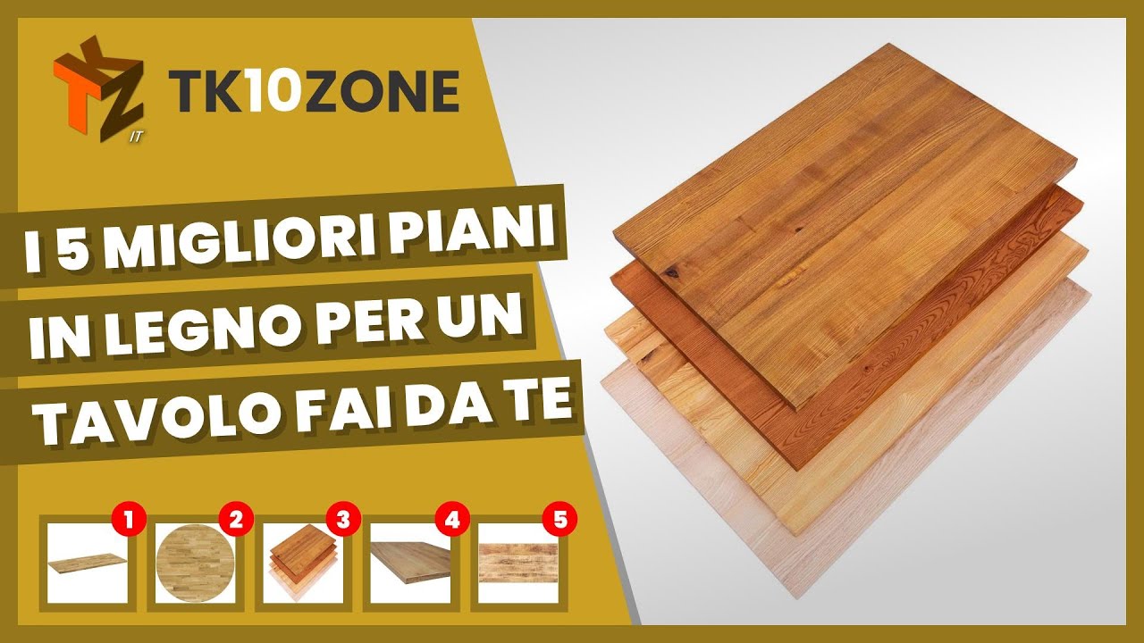 I 5 migliori piani in legno per un tavolo fai da te - YouTube