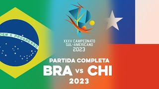 Brasil x Chile  -  Partida Completa  |  Sul-Americano de Vôlei Masculino 2023