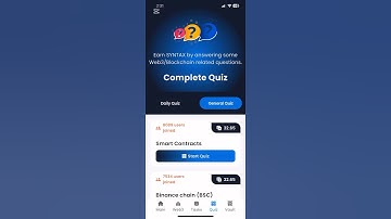 Smart Contracts | Syntax Verse General Quiz Answer | syntaxverse quiz | Syntaxverse