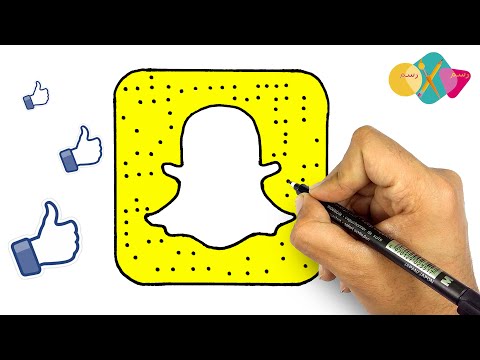 How To Draw Snapchat Logo Step By Step || For Beginners