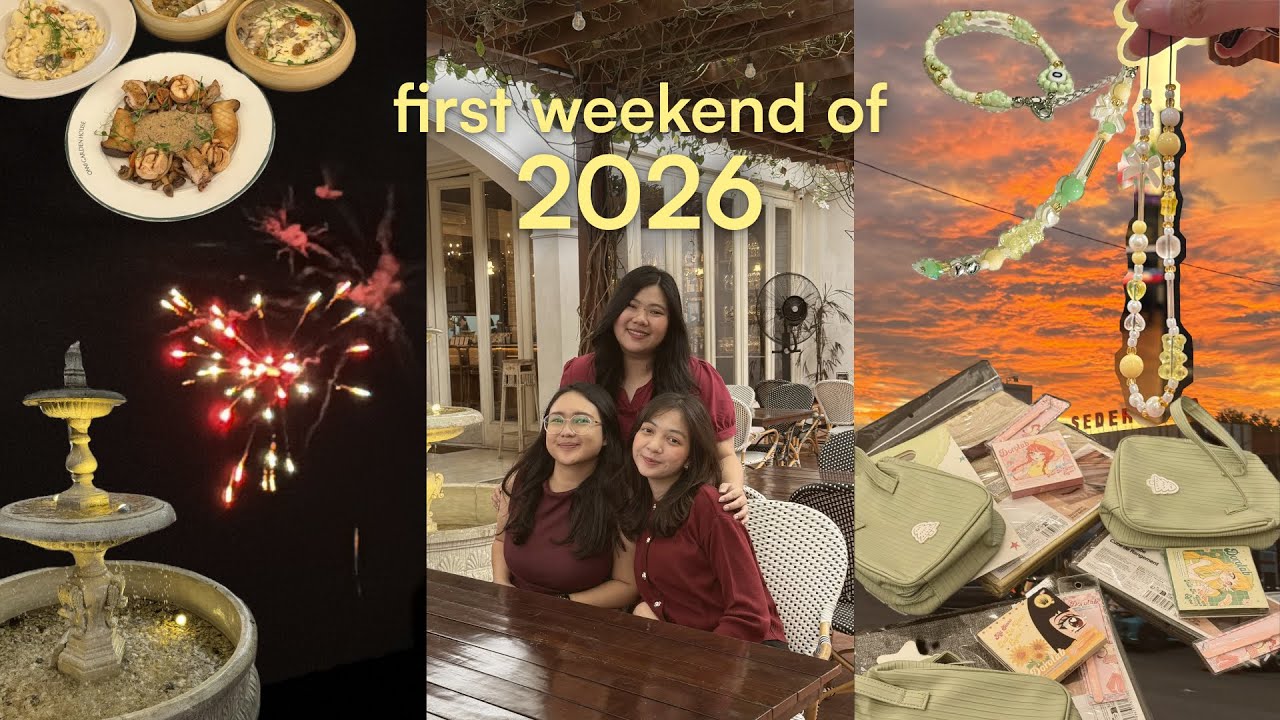 weekend pertama di 2026 🎇✨🎊 | merantau lagi, ketemuan sama teman, tuker kado, & meronce