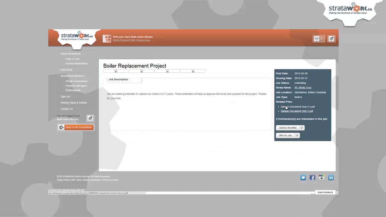 Getting Started Contractor Tutorial #2: Request for proposal service