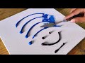 Easy Acrylic Painting Technique / Step By Step / Abstract Painting For Beginners