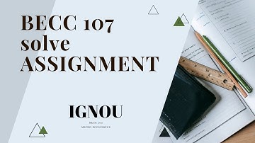 Becc 107 solve assignment 2021- 2022 BA economics in hindi ll Ed Sandeep ll