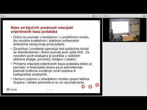 Seminari za IT specijaliste: "Usporedba relacijskih (SQL) i nerelacijskih (NoSQL) baza podataka"