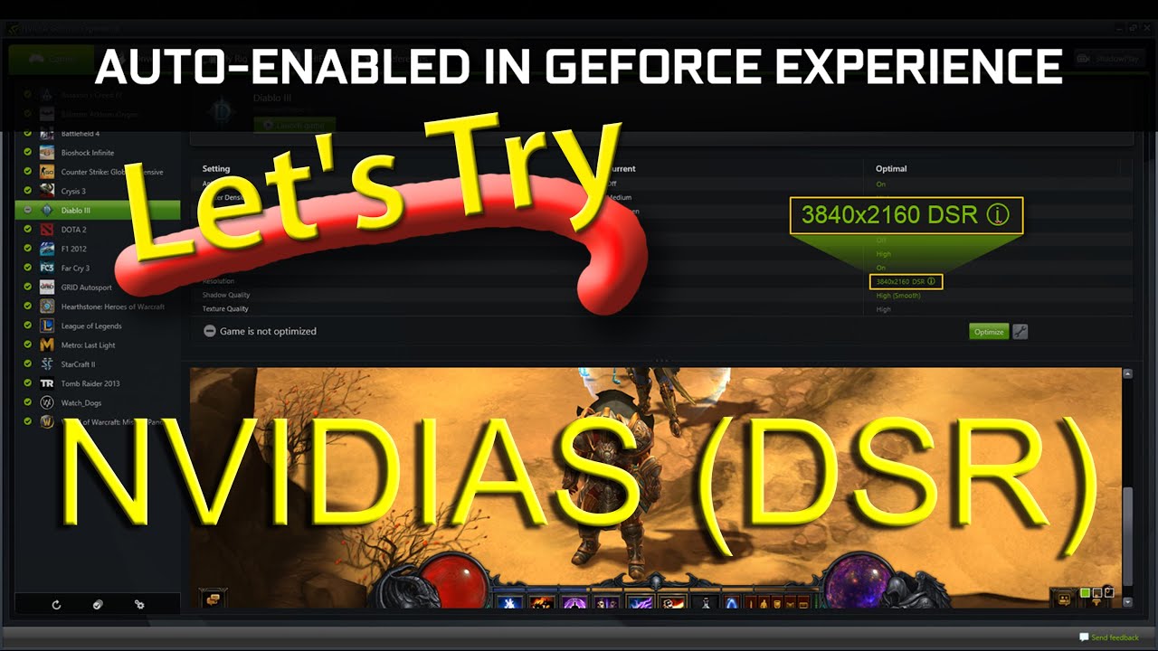 Let's Try : NVIDIAS (DSR) Dynamic Super Resolution on Dark Souls 2 - GTX 970