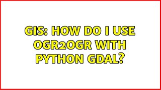 Celebrity GIS: How do I use ogr2ogr with python GDAL? Profile