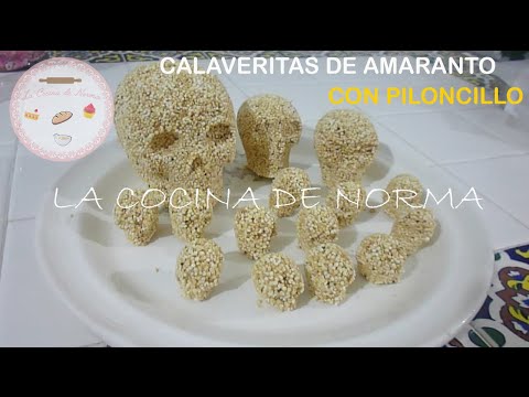 Calaveritas de amaranto con piloncillo / La Cocina de Norma