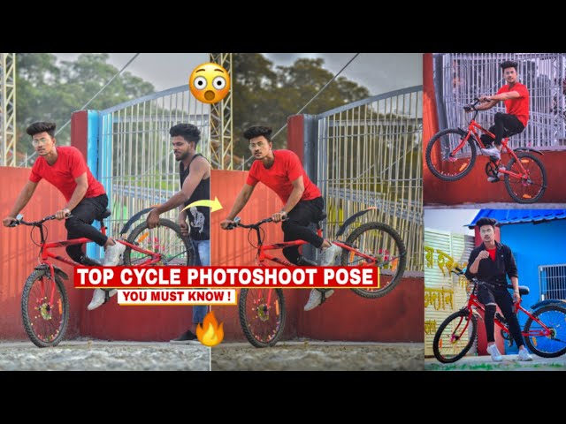 photoshoot pose with cycle / best pose with cycle - YouTube