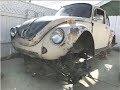 How to remove a VW Bug body from the floorpan