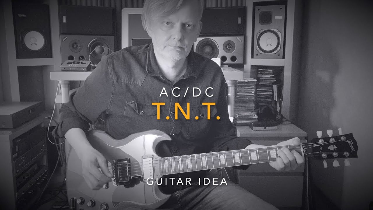 T.N.T. Guitar Idea Lekcja: Jak zagrać na gitarze? riff z/tab AC/DC ...