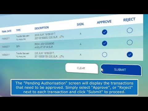 How to approve or reject pending authorization transactions - Eurobank Cyprus E-Banking platform