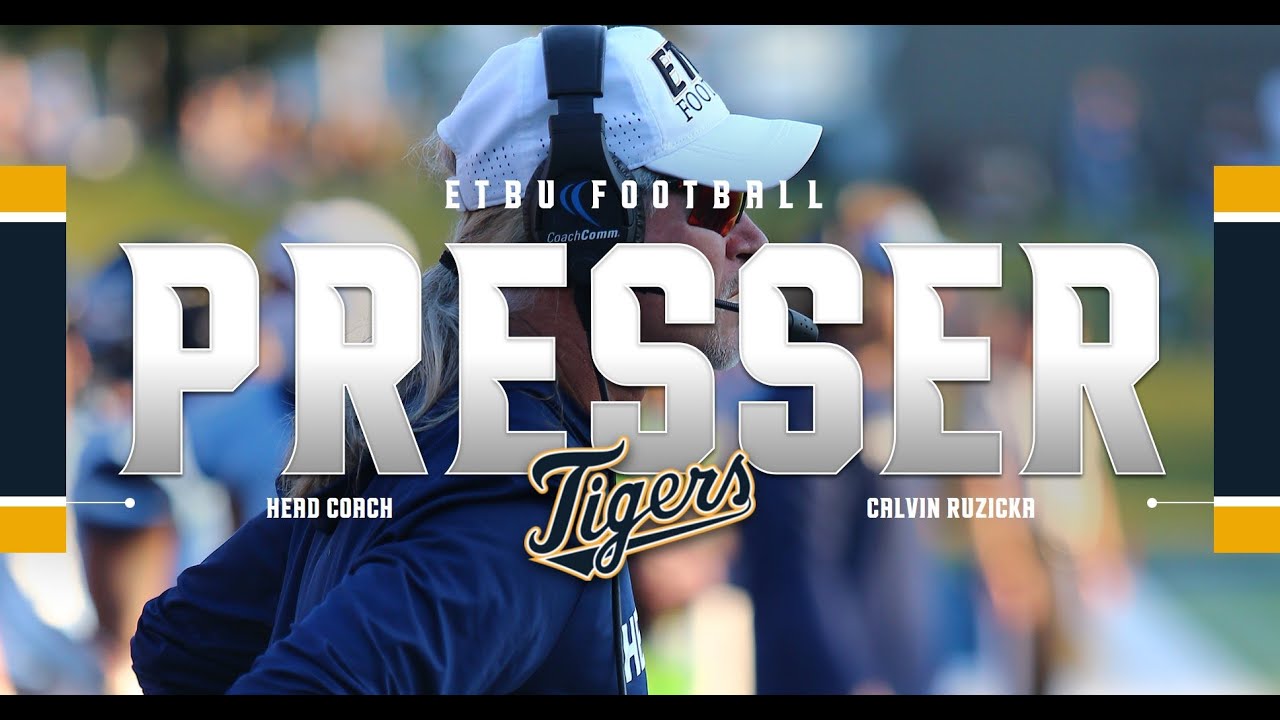 @ETBU_Football | Meet New Head Football Coach Calvin Ruzicka | Nov. 15 ...