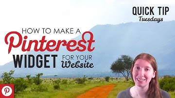 How to Make a Pinterest Widget for your Website
