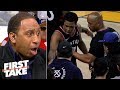 Stephen A. calls fan who shoved defenseless Kyle Lowry a ‘punk’ | First Take