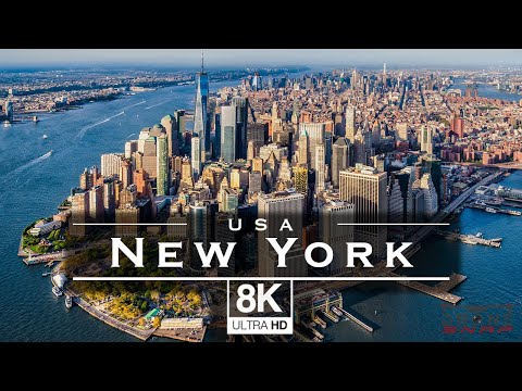 New York City, USA 🇺🇸 - by drone in 8K UHD