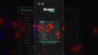 Information 💥 Create Broken Effects with Shatter | After Effects Tutorial Guide