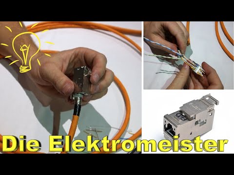 Anschließen eines RJ 45 BTR Moduls (CAT7 & CAT6a) / Netzwerkdose & Funktionsprüfung/Wichtige Tipps!