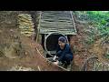 200 Days Building a Secret Stone Shelter for Survival - Ultimate Bushcraft & Wilderness Living