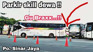 Parkir Skill Dewa... Gubrakk!!!  | Bus Po. Sinar Jaya Executive Class