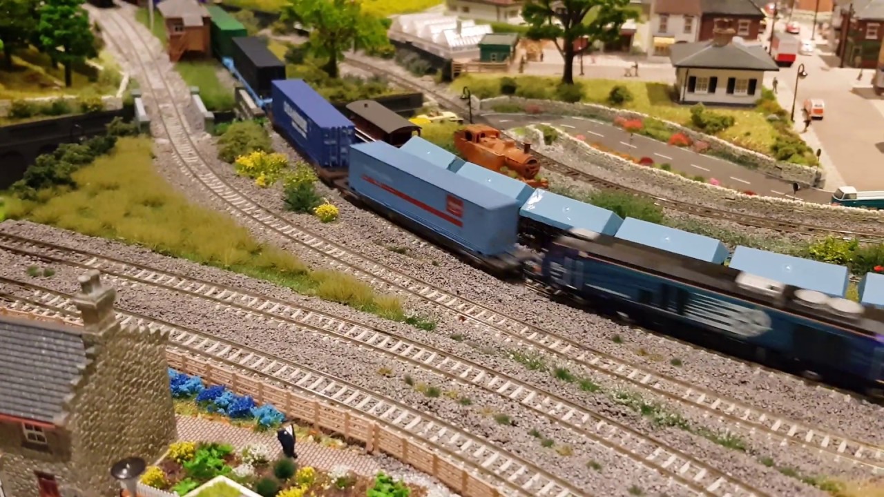 Piddle In The Marsh, N Gauge Model Railway 29. Class 68, Megafrets and a Scout Camp.See description.