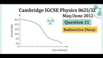 IGCSE Physics: Radioactive Decay Solved (0625/32 May/Jun 12 Q11)