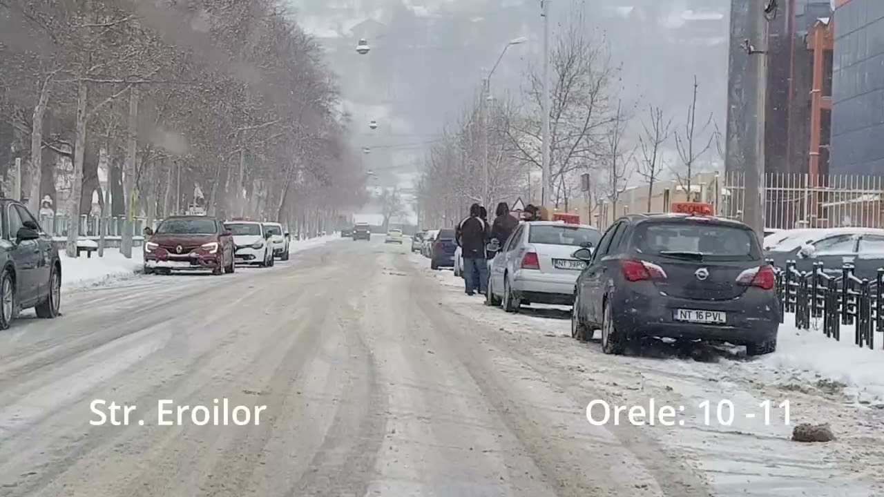 VIDEO. Piatra Neamț sub zăpadă &#8211; radiografie pe cartiere