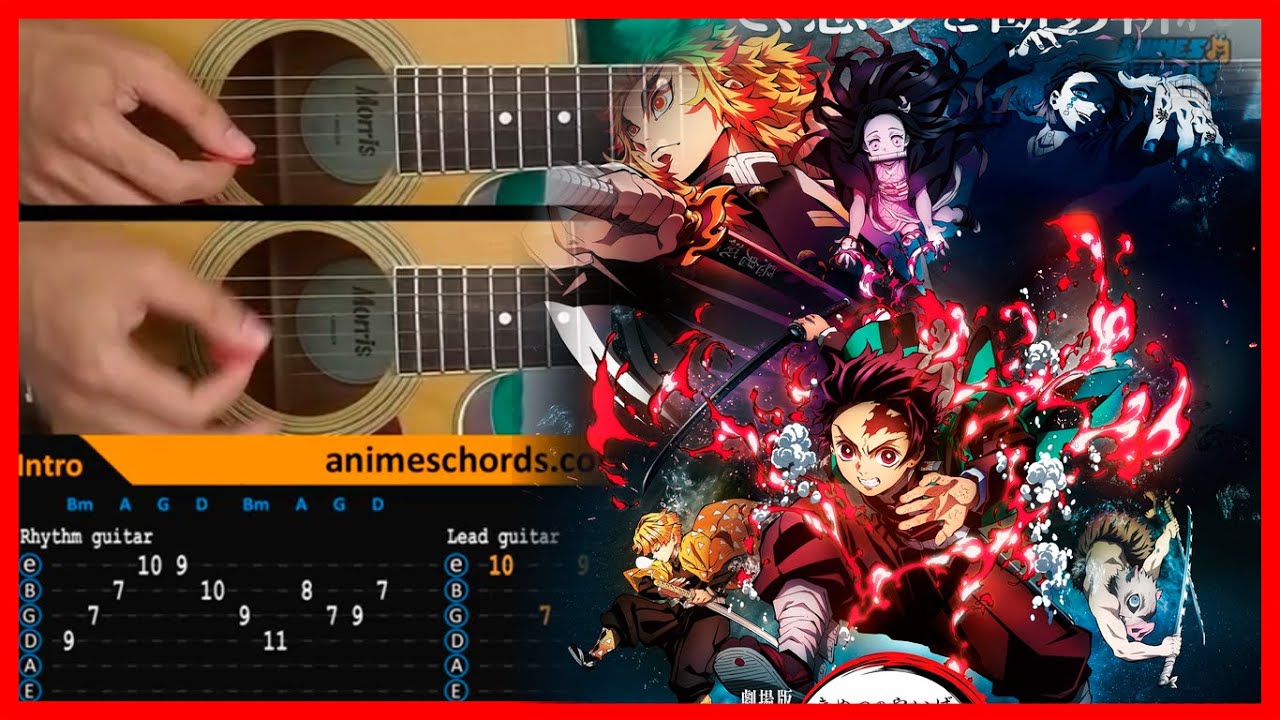 Demon Slayer ED Ep 19 - Kamado Tanjirou no Uta Guitar Tutorial Chords -  Chordify