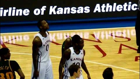 Baylor vs. Kansas Rock Chalk Chant at the end of the game. January 16, 2012
