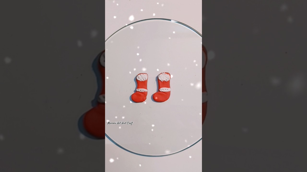 Santa Claus shoe 👠 Clay Art ❄️ 