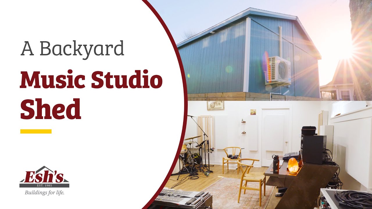 This Shed Became a Music Studio in Nashville, TN Backyard Shed