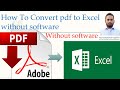 convert pdf to excel without losing formatting | pdf to excel online convert