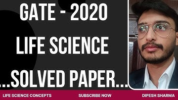 GATE 2020 Life Science Botany Solved Paper | Life Science Concepts