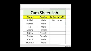 IF Function to Address Gender with 