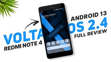 Voltage OS 2.4 For Redmi Note 4 | Android 13 | Bugs & Features | Full Detailed Review
