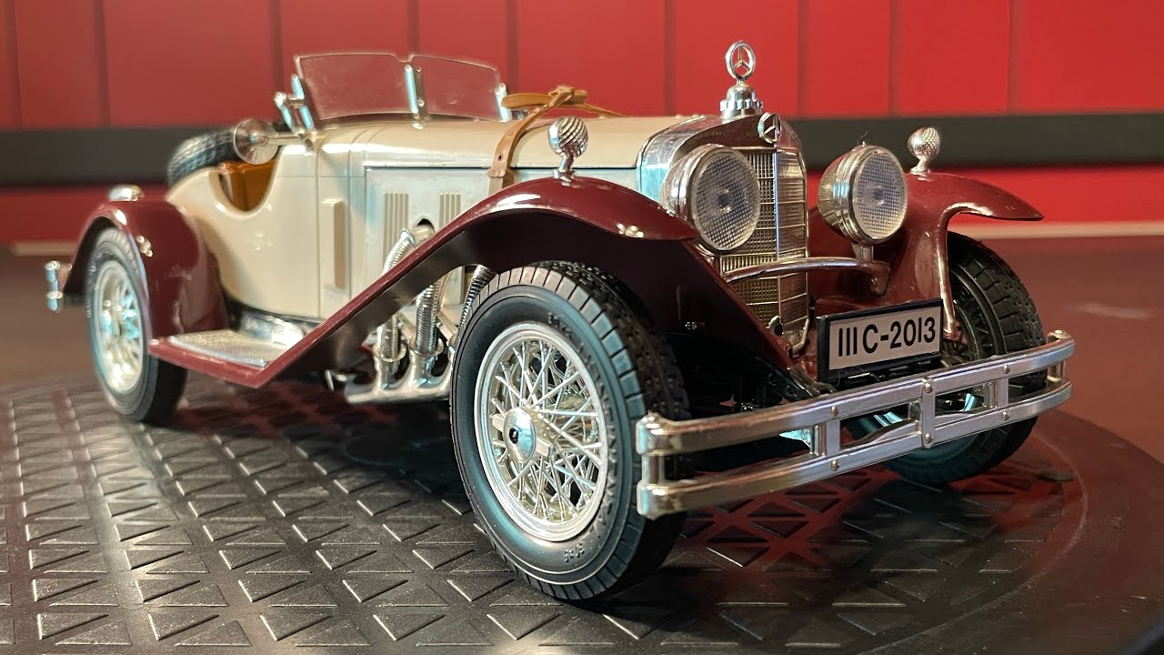 B1928 Mercedes-Benz SSK. Bburago 1:18 - YouTube