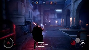 Count Dooku vs Rey in Star Wars Battlefront II