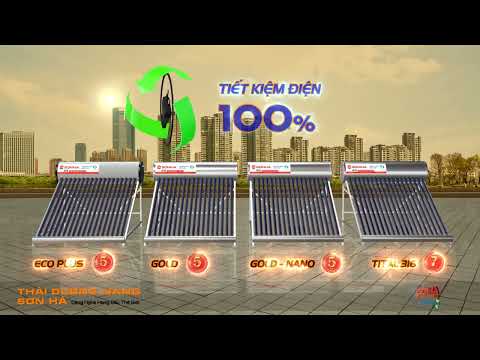 Video Máy nước nóng mặt trời Sơn Hà ECO, GOLD, TITAN, NANO |... - youtube