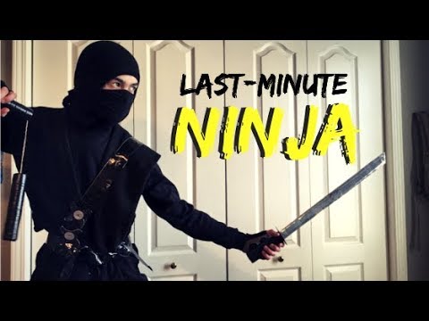 DIY Ninja Costume (Made w/ a T-SHIRT and CARDBOARD)