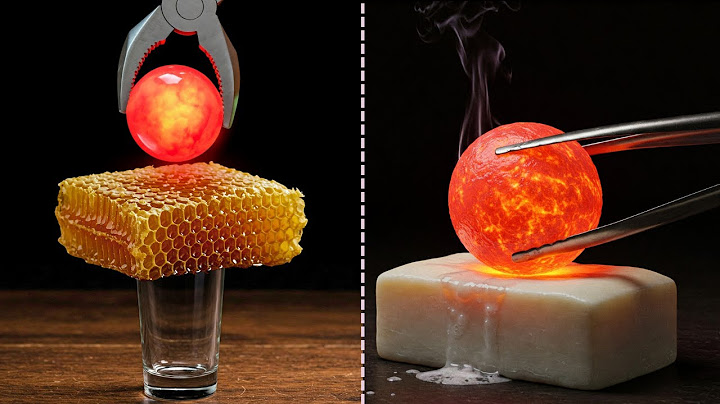 1000°C Glowing Metal Ball vs Honey