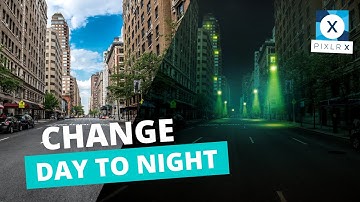 How to turn Day into Night with Pixlr X