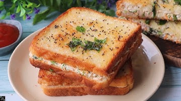 Breakfast in 5 MINUTES: A Quick Dahi Toast Recipe | Spiced Yogurt Toast| Dahi Tadka Sandwich