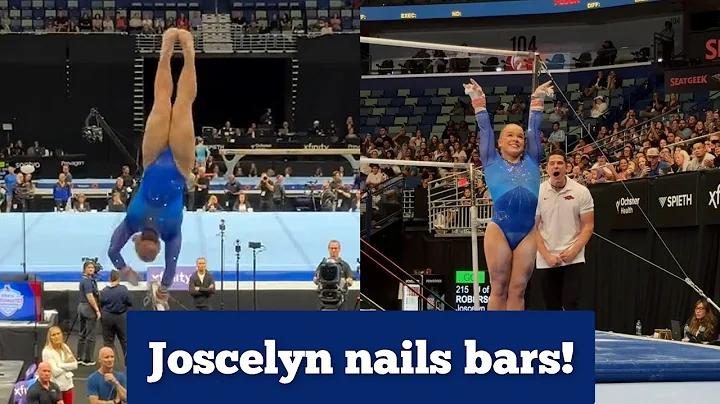 Joscelyn Roberson scores HIGHEST Score of the night on Uneven Bars - US Championships 2025 Day 1