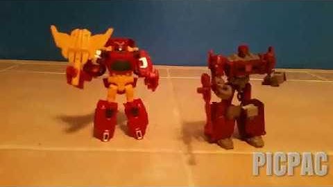 Rodimus and Warpath Combiner Wars Stop motion