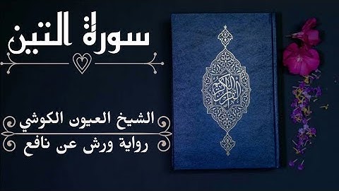 سورة التين-الشيخ العيون الكوشي (رواية ورش عن نافع)