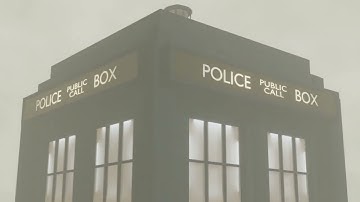 TARDIS landing in the middle of nowhere...in Blender